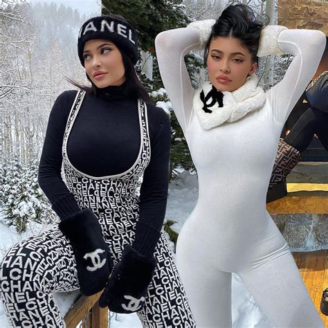 chanel ski suit kylie|chanel winter coat.